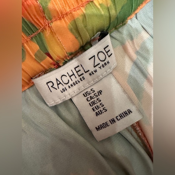 NWOT Rachel Zoe Wide Leg Silk Print Pants | Size small - Picture 5 of 10